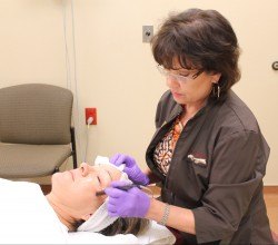 Patient receiving ThermiSmooth treatment