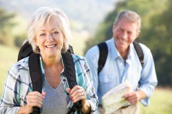 Couple hiking