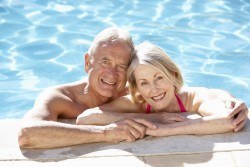 Couple in pool