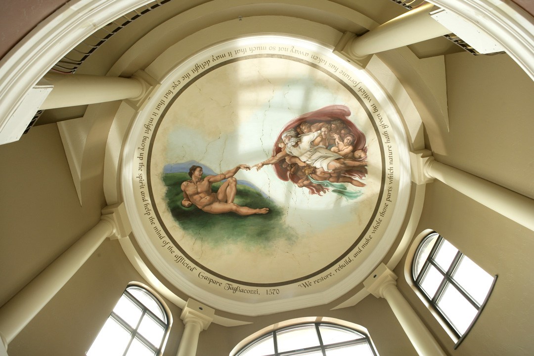 Local Artist Recreates Famous Michelangelo Painting