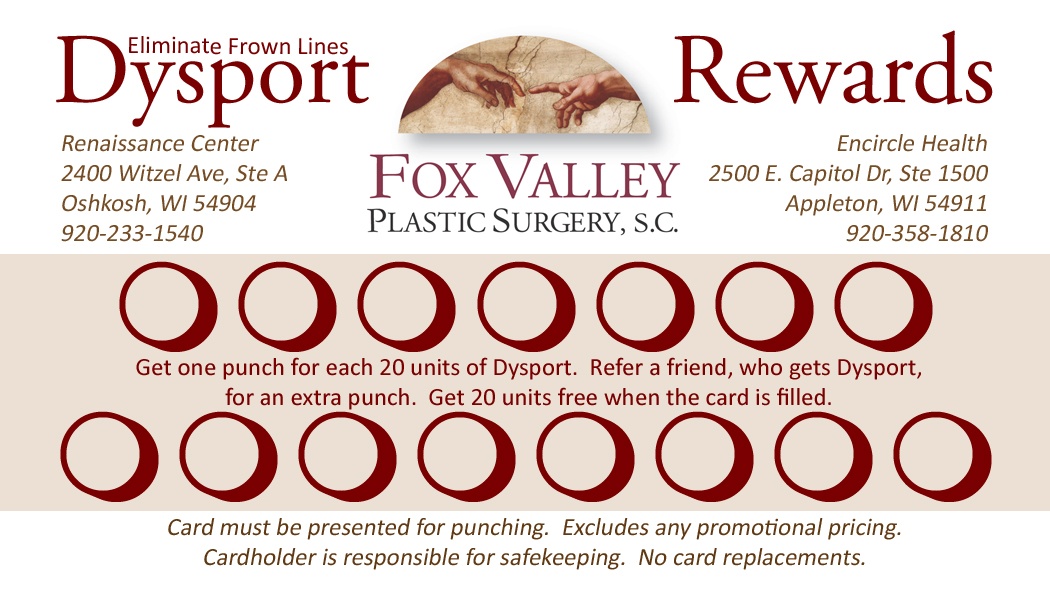 Dysport Punch Card 1
