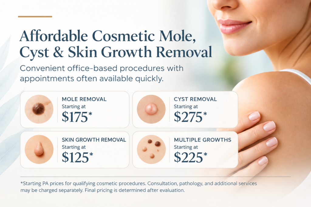 Affordable Cosmetic Removal Pricing